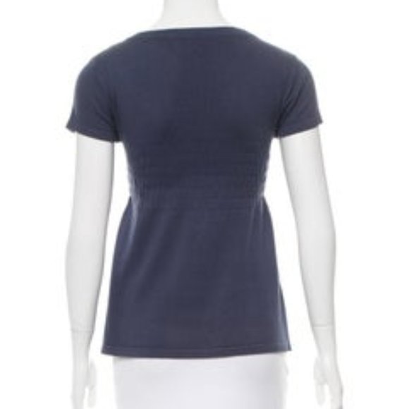 MARC JACOBS Cashmere-Blend Short Sleeve Top - Picture 3 of 3